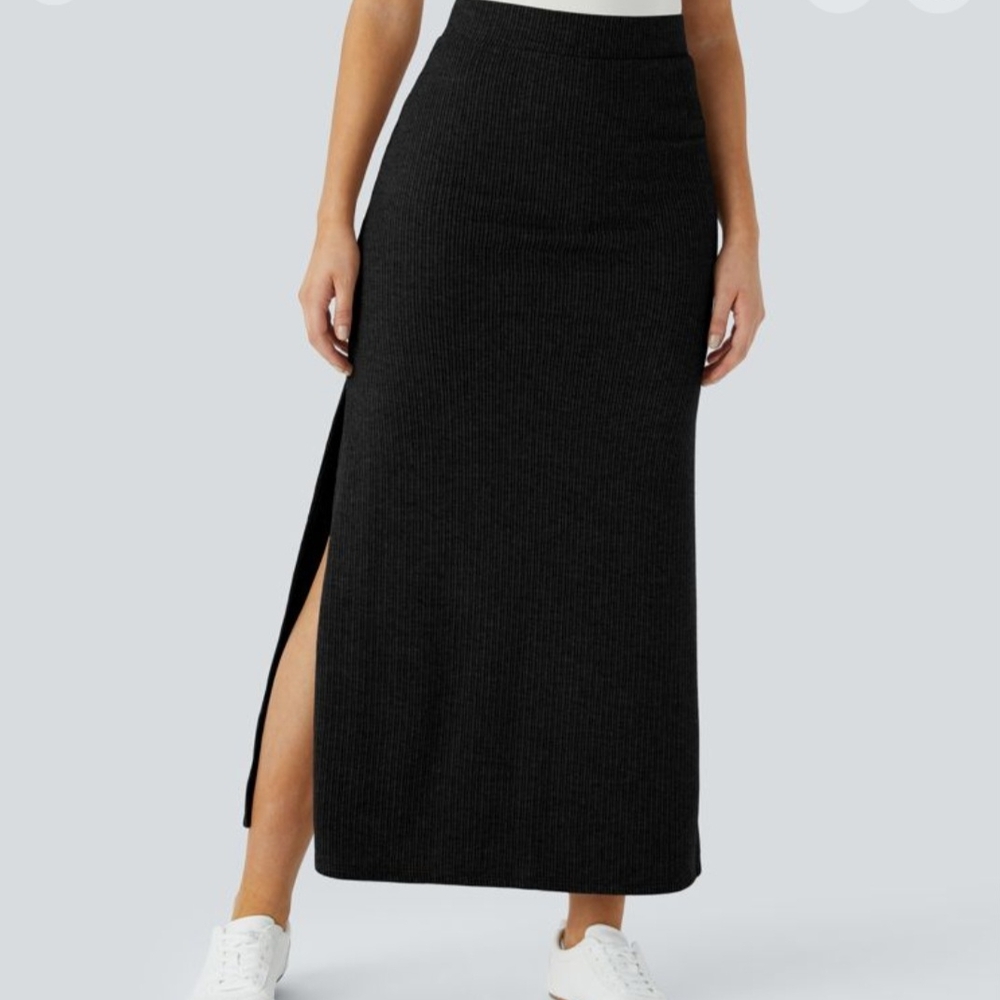 Elegant Black Maxi Skirt